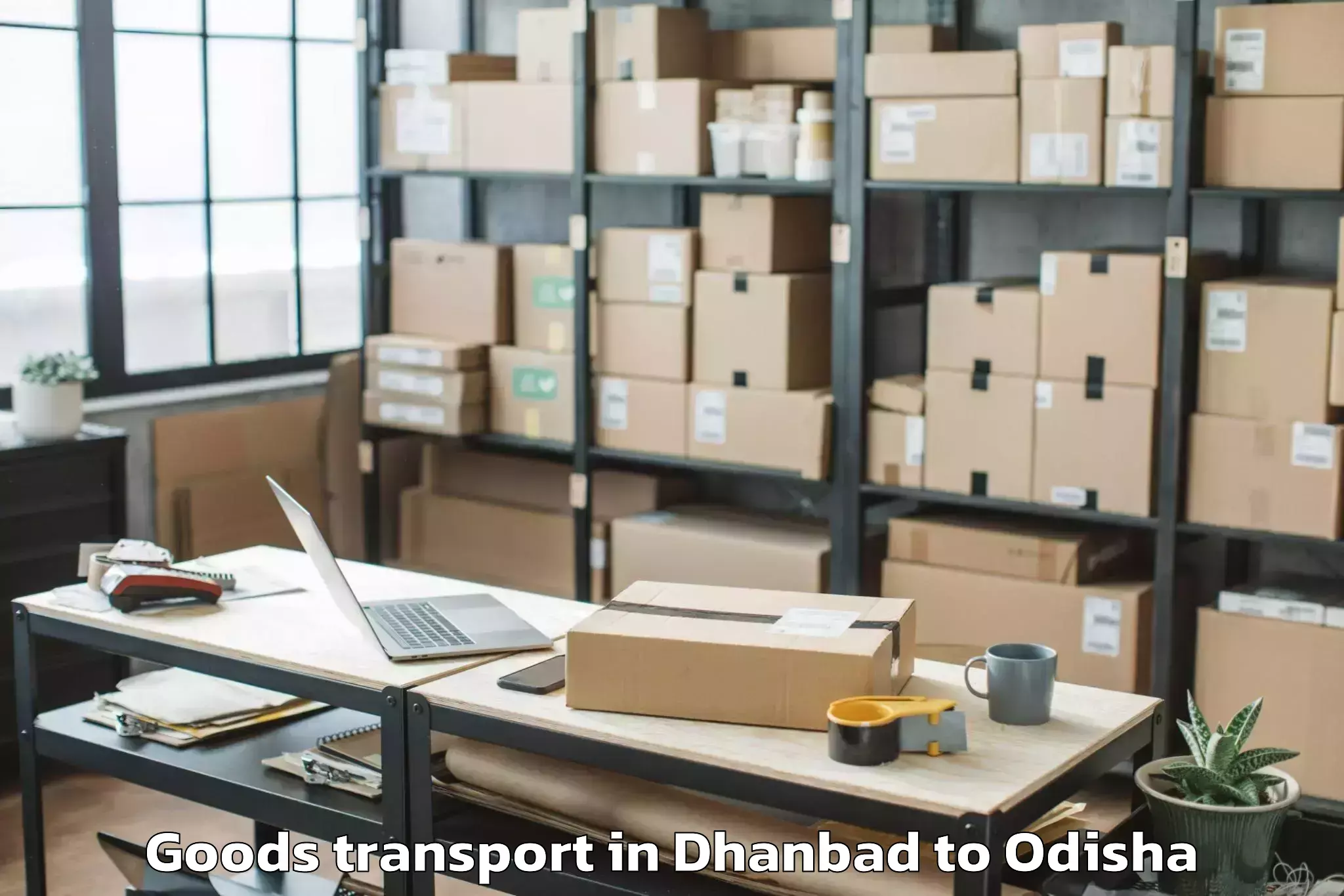 Book Dhanbad to Dhamara Marine Goods Transport